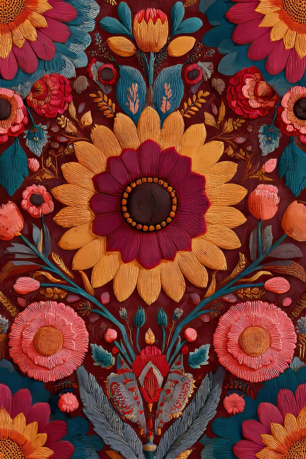 Tableau Art Bohème Folk