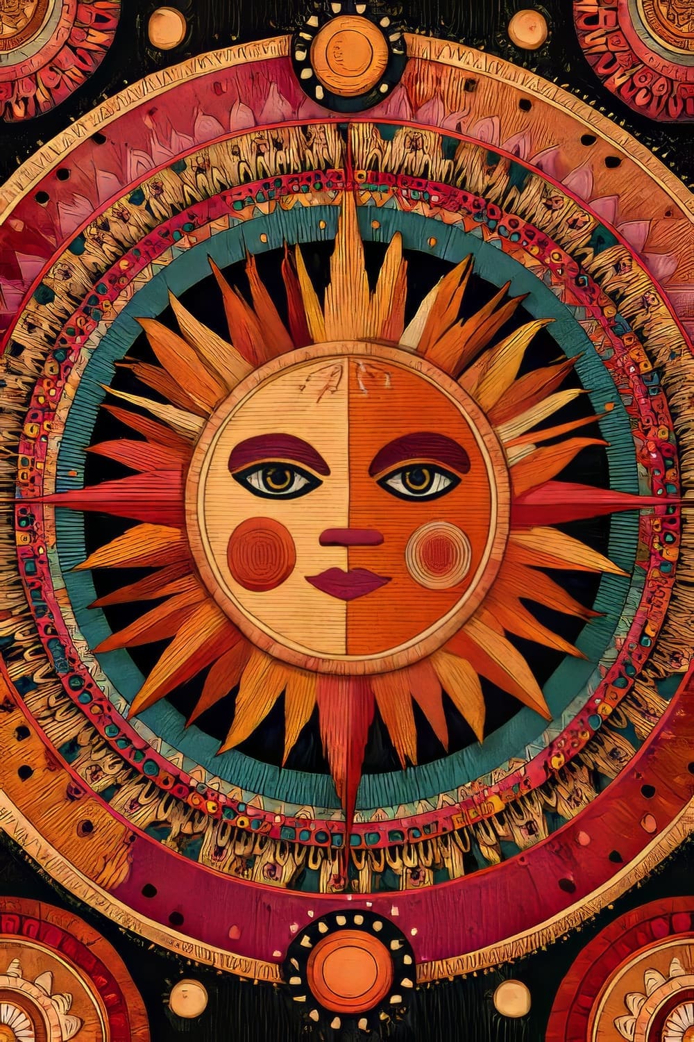 Tableau Art Bohème Mexicain