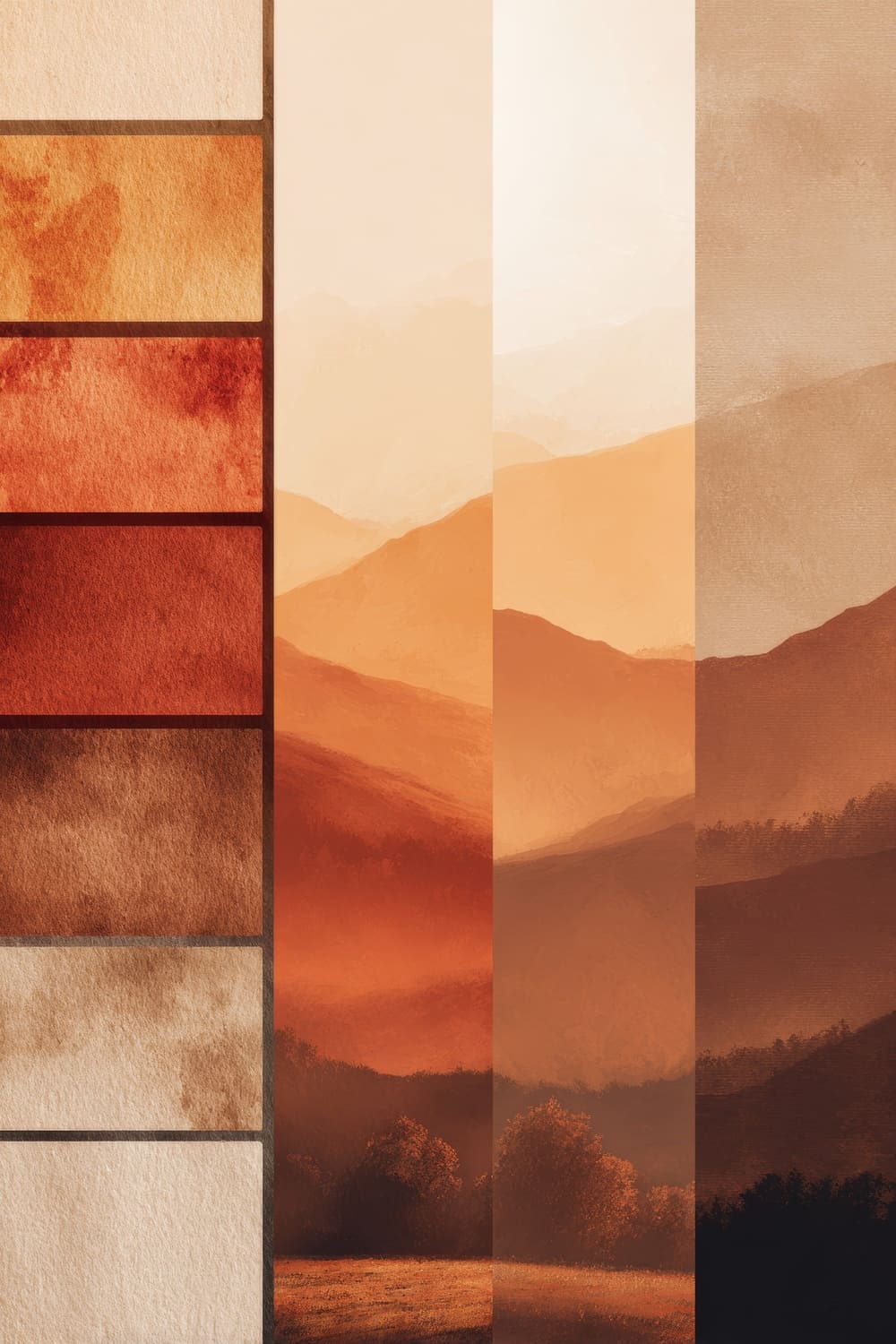 Tableau Bohème Tons Chauds