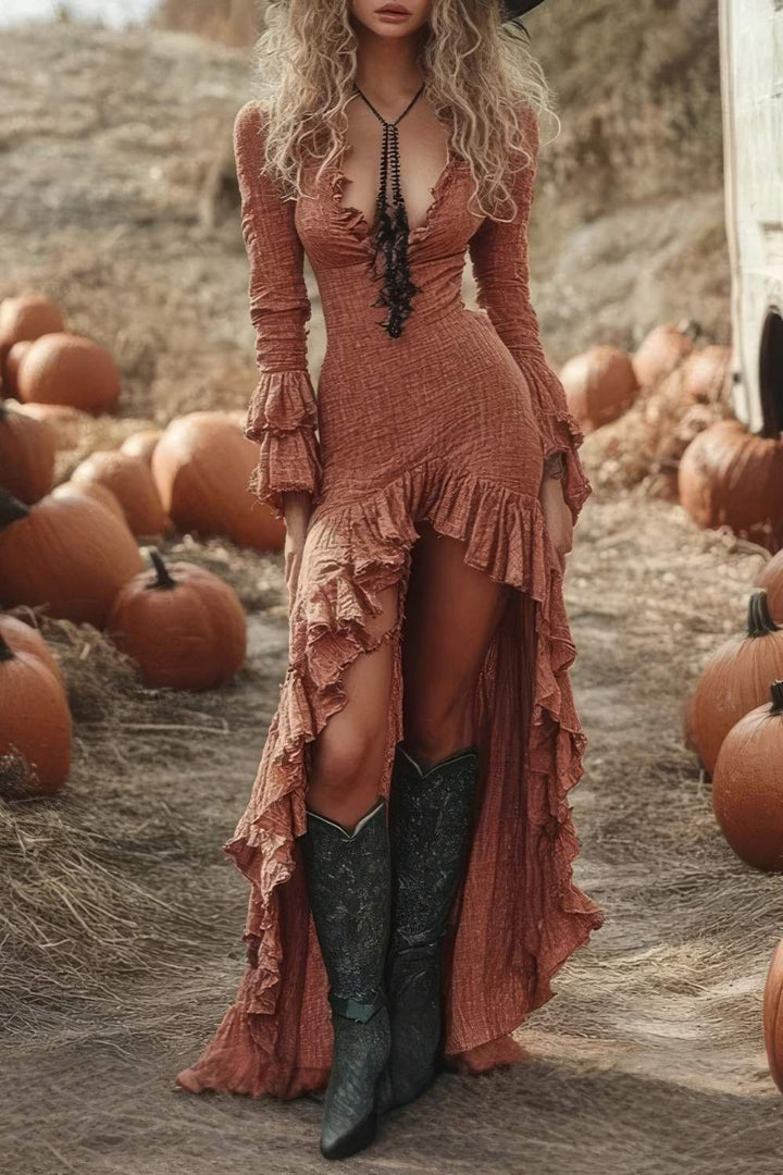 Robe Bohème Ethnique Courte Devant Longue Derrière - Soraya