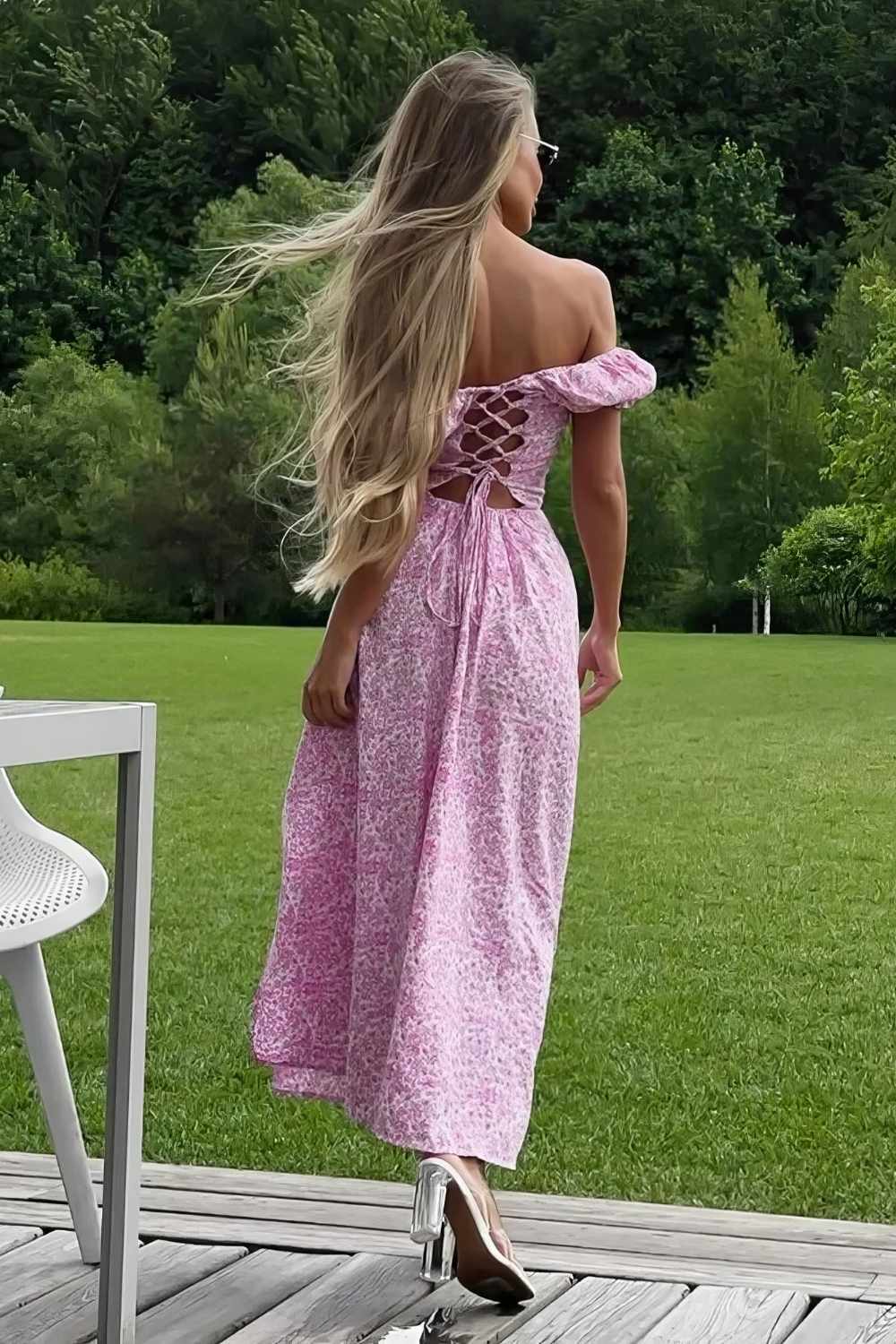 Robe Bohème Fendue et Décolleté - Calypso