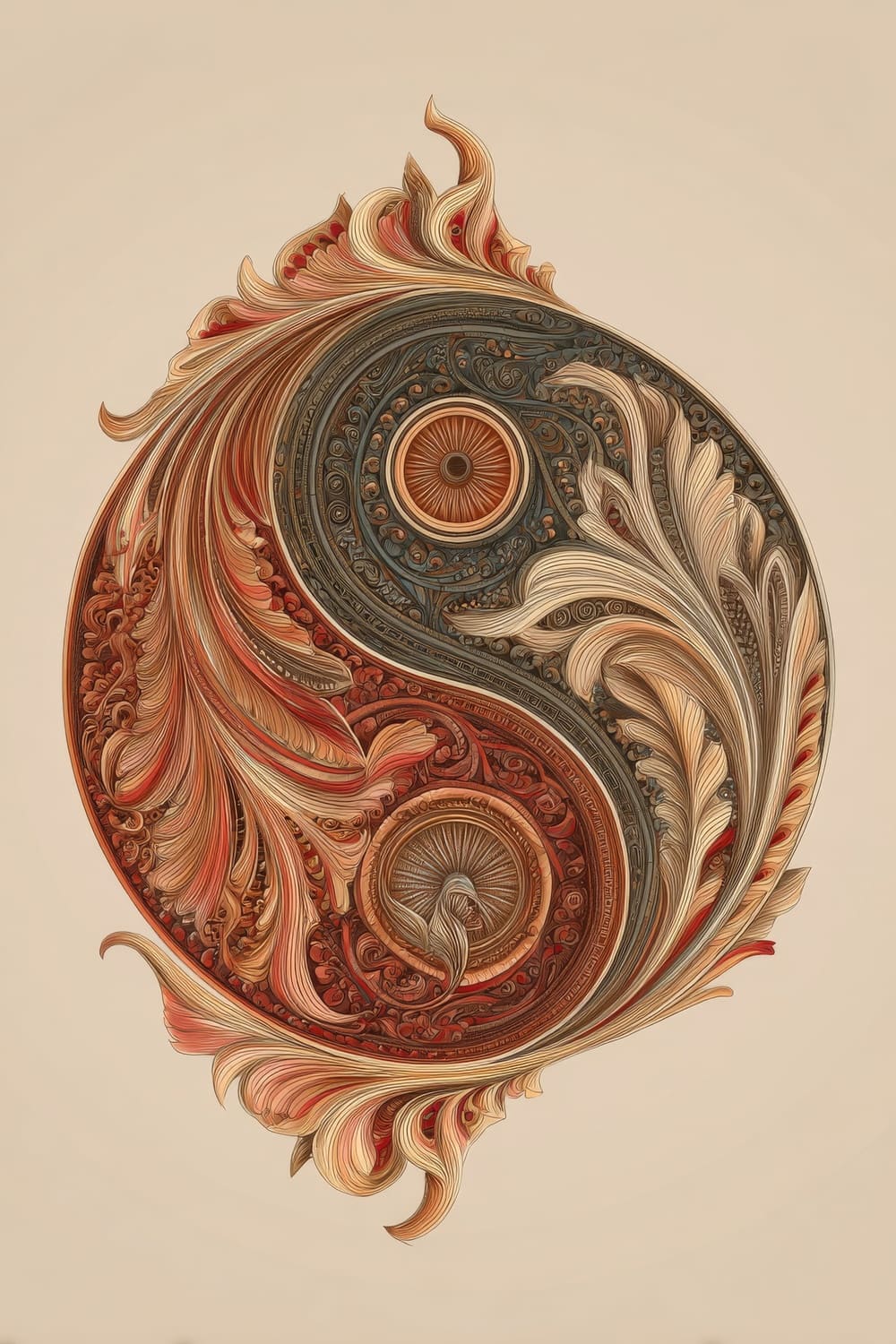 Tableau Yin Yang Bohème