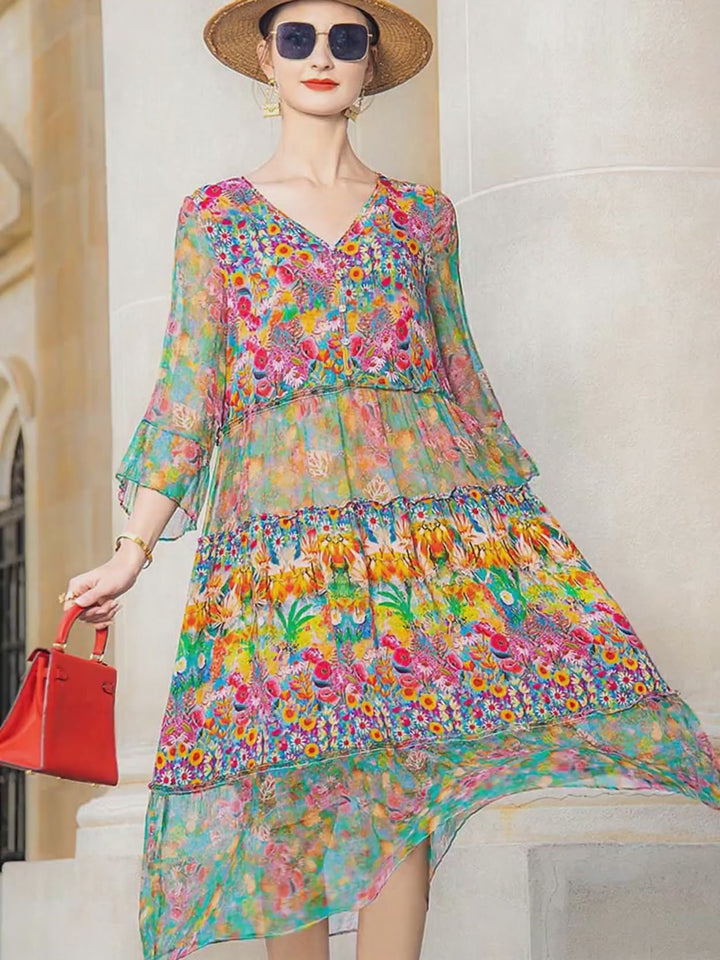 Robe Bohème Longue et Large - Charline