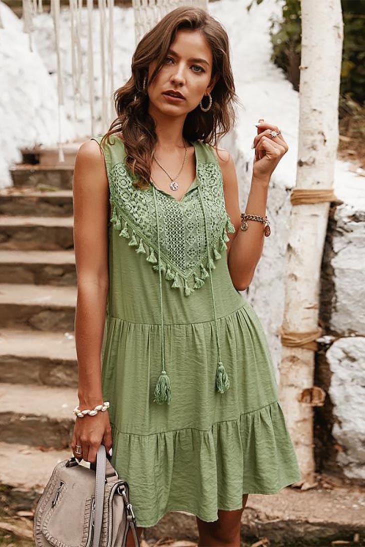 Robe Boh?�me Chic Courte | Idylle Boh?�mienne