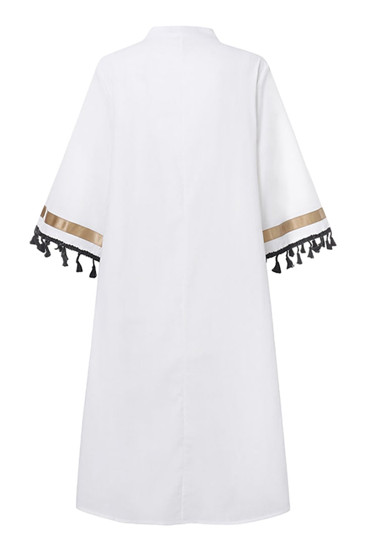 Robe Bohème Ethnique Blanche